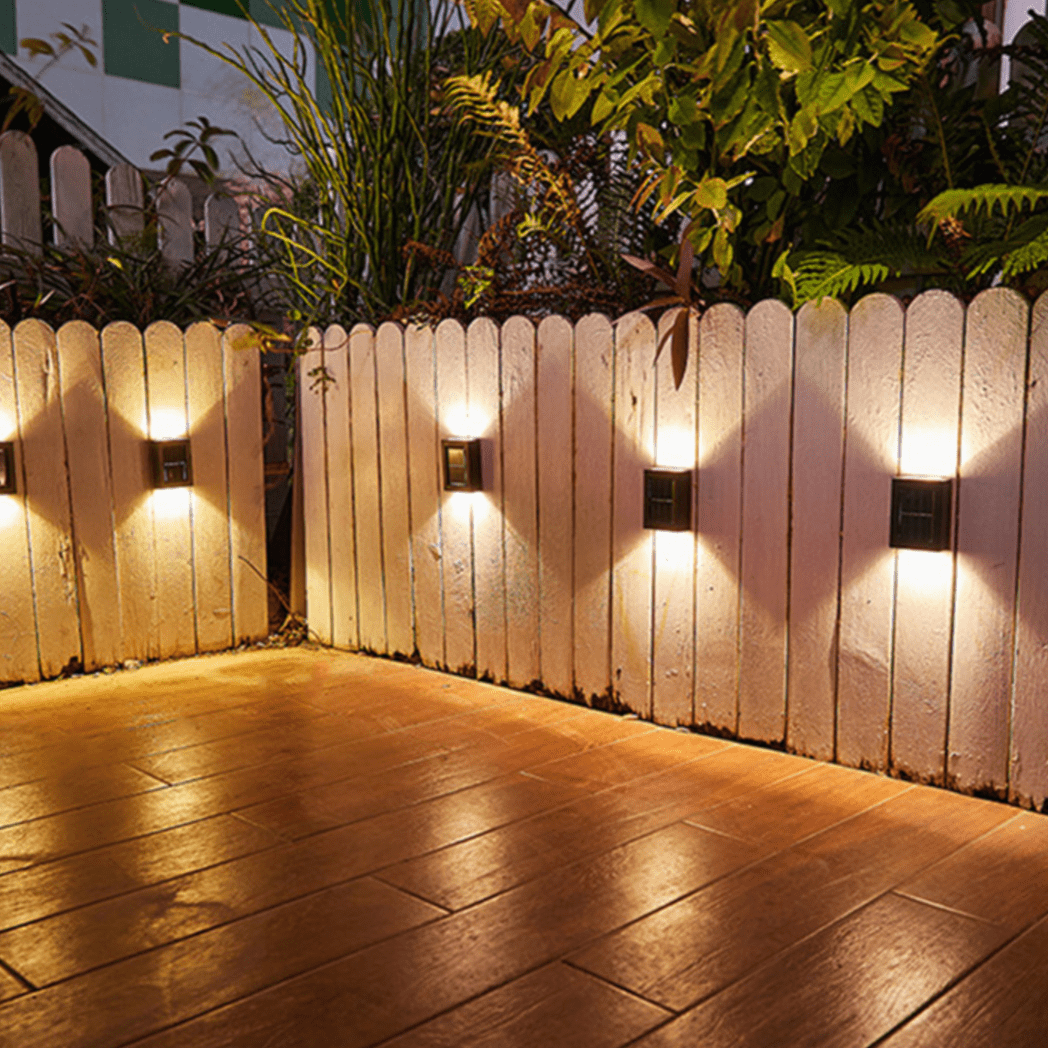 Trådlösa LED solcellsvägglampor Deluxe - Dossify