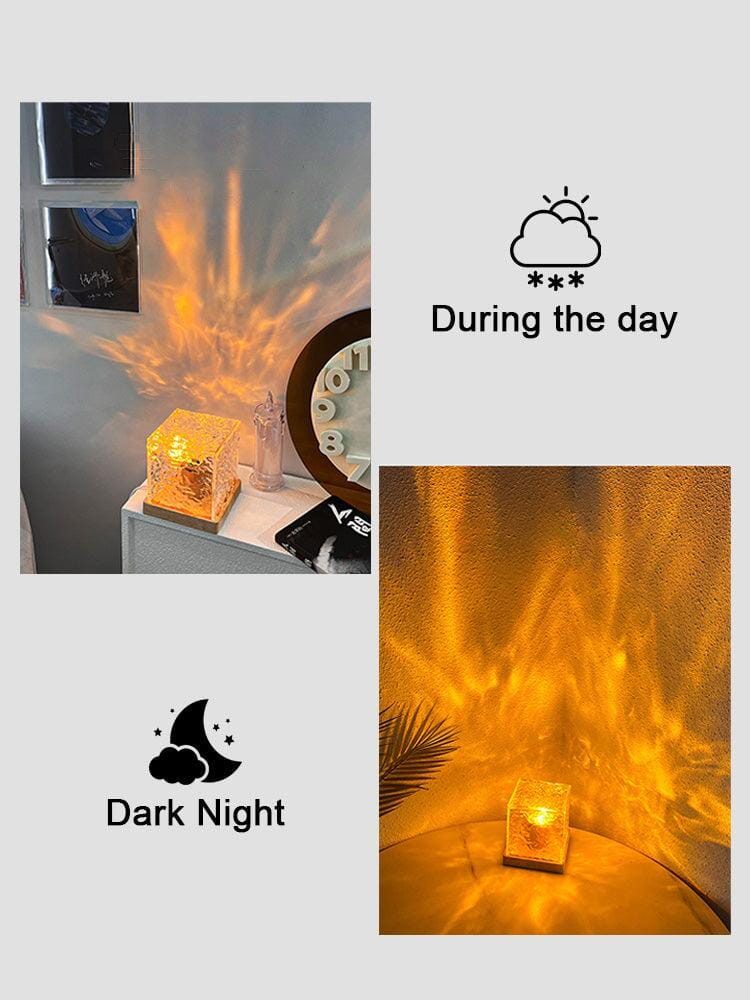 Unik Kristallbordslampa med RGB-fÀrgskiftande Ljus - Dossify