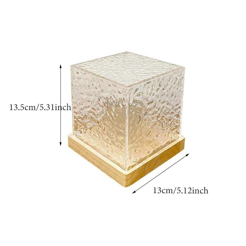 Unik Kristallbordslampa med RGB-fÀrgskiftande Ljus - Dossify