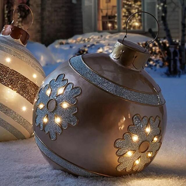 Uppblåsbara enorma julgranskulor - Dossify