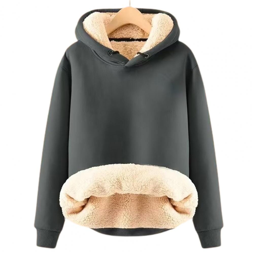 Varm Hoodie med Plysch - Dossify