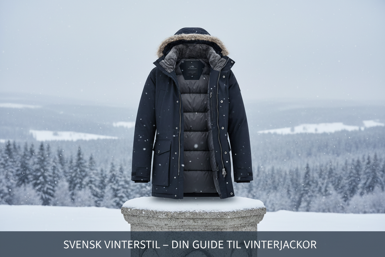  Vinterjackor Guide 2026 - Stilren vinterjacka i skandinavisk vintermiljö