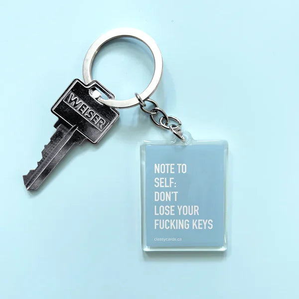 Alla dessa nyckelringar representerar vårt liv med "Polite" nyckelringar LOSE KEYS KEYCHAIN - Dossify