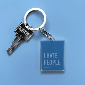 Alla dessa nyckelringar representerar vårt liv med "Polite" nyckelringar I HATE PEOPLE KEYCHAIN - Dossify
