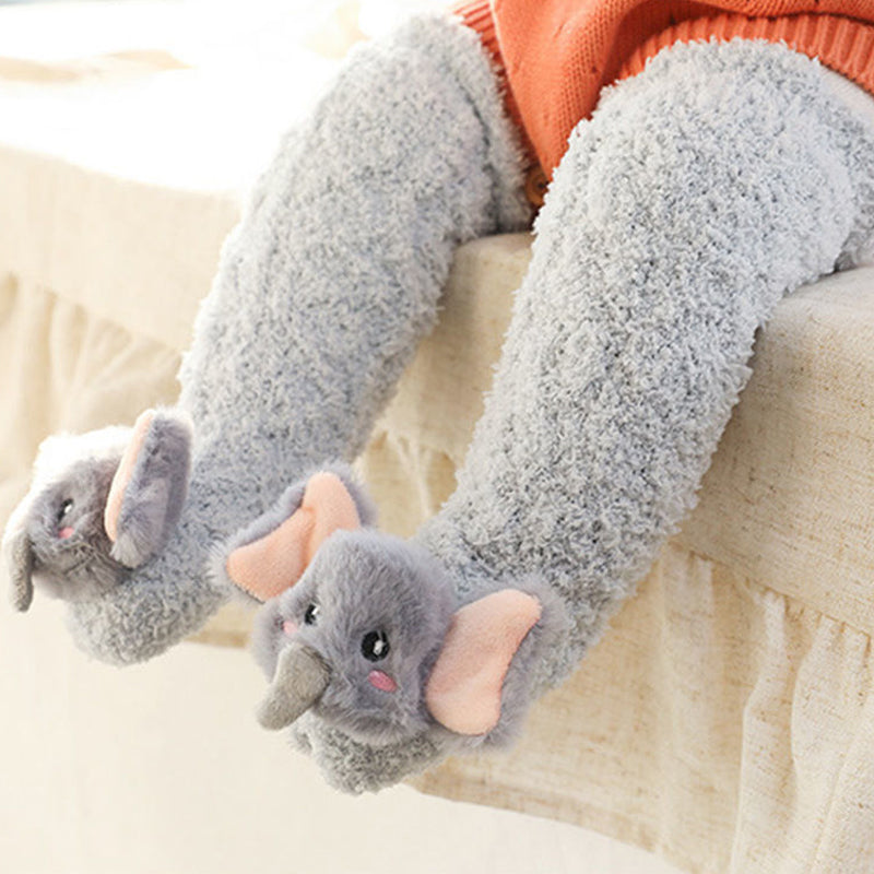 Baby Vinter Fluffy Fuzzy Slipper Sockor - Dossify