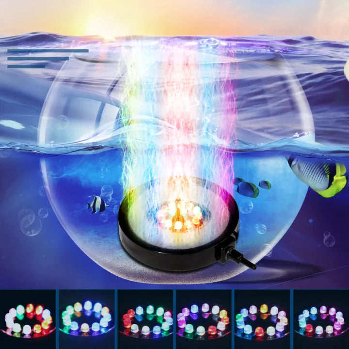Akvarium Färgglad Bubbel-Lampa - Dossify