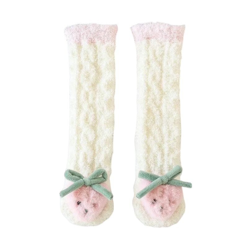 Bebis Vinter Fluffiga Toffel Sockor - Dossify