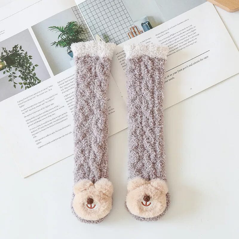 Bebis Vinter Fluffiga Toffel Sockor - Dossify