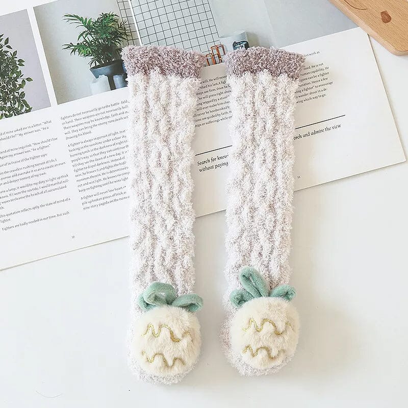 Bebis Vinter Fluffiga Toffel Sockor - Dossify