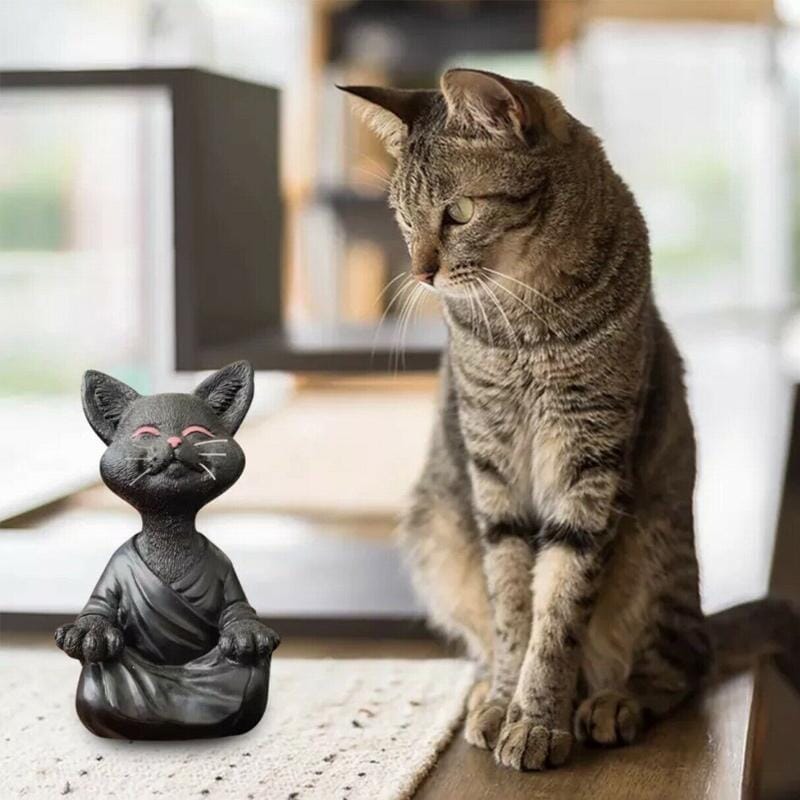 Buddha Katt Prydnad - Dossify