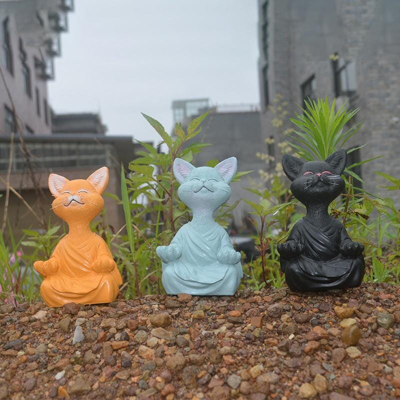 Buddha Katt Prydnad - Dossify