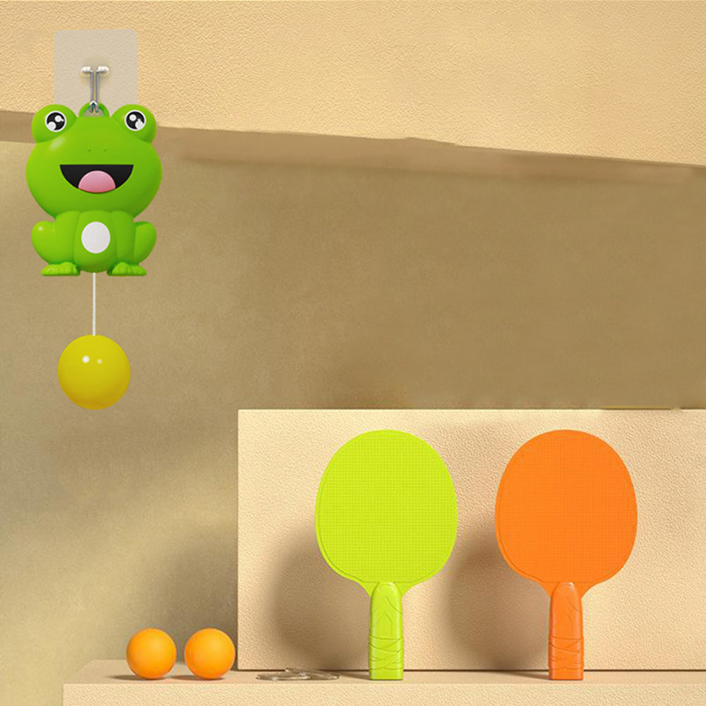 Bärbar hängande bordtennistränare för inomhusbruk Frog 3 table tennis balls - Dossify
