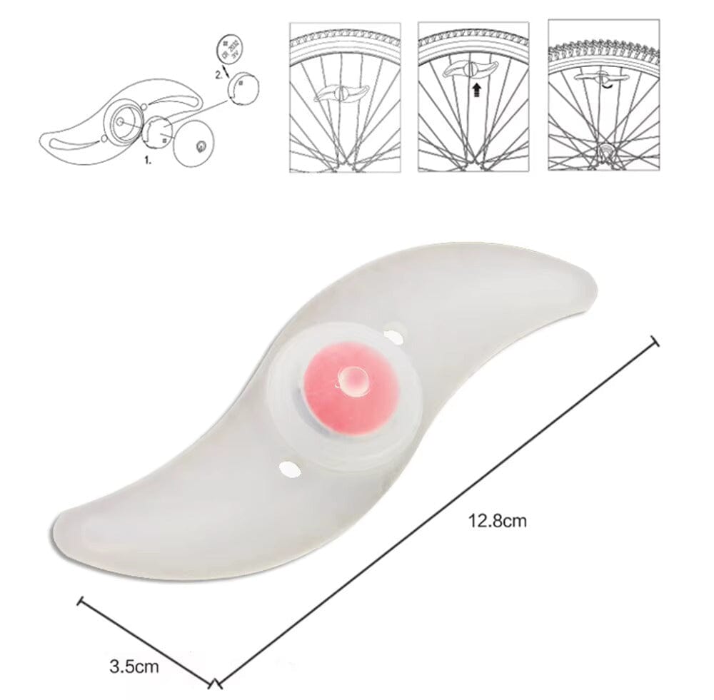 Ekerbelysning – Hot Wheel Spoke Light för Säkra och Färgstarka Cykelturer - Dossify