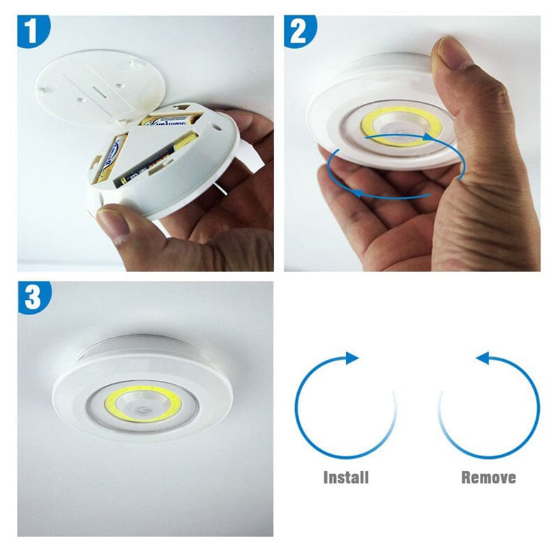 GloHub™ bärbar dimbar lampa (med trådlös fjärrkontroll) - Dossify