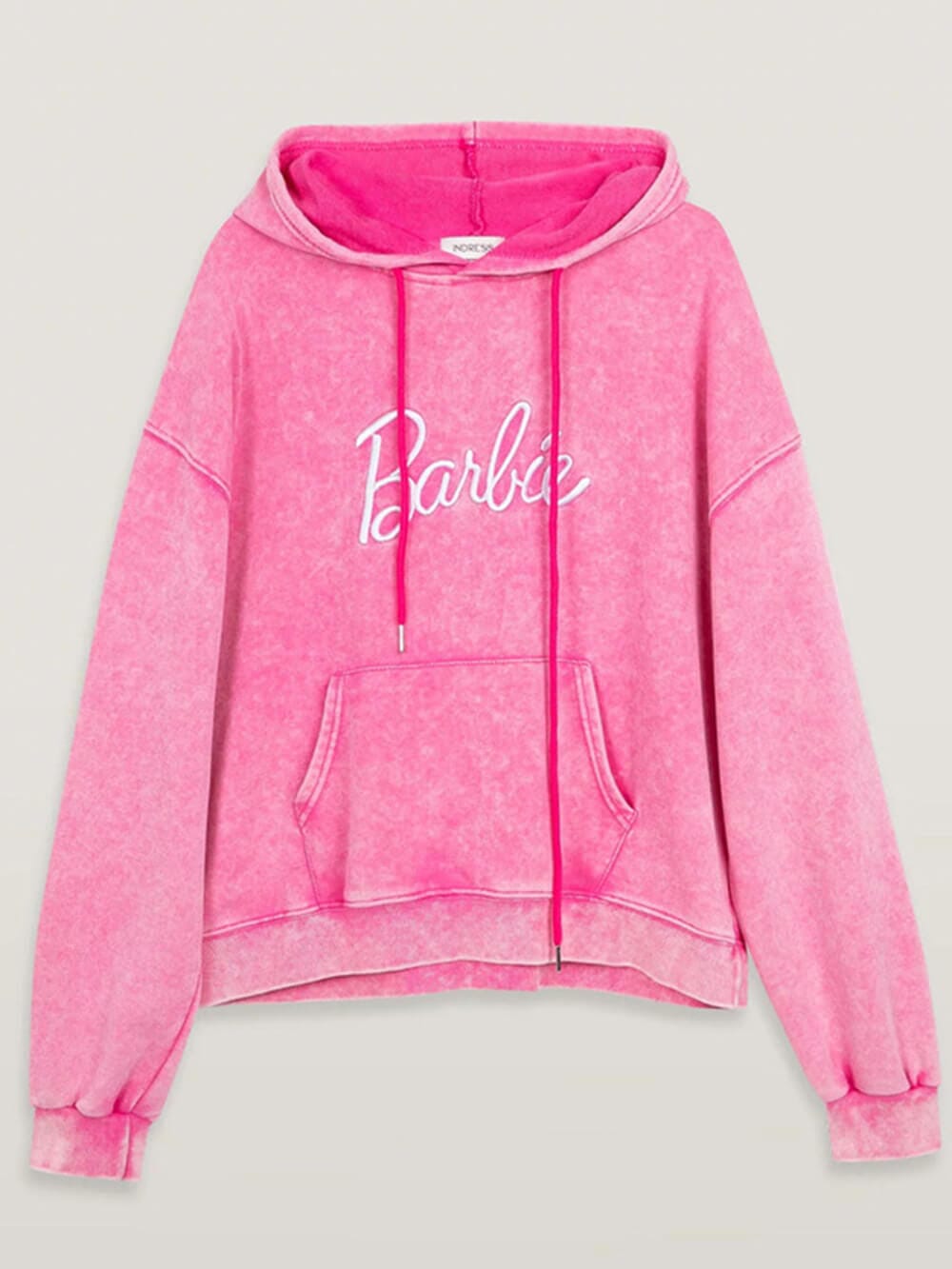 HotBarbie® | Tvättad tröja med broderad bokstav - Dossify