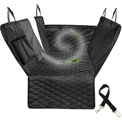 Hundkojan + Gratis hundbälte - Baksätesskydd som skyddar mot lera och hår - Dossify