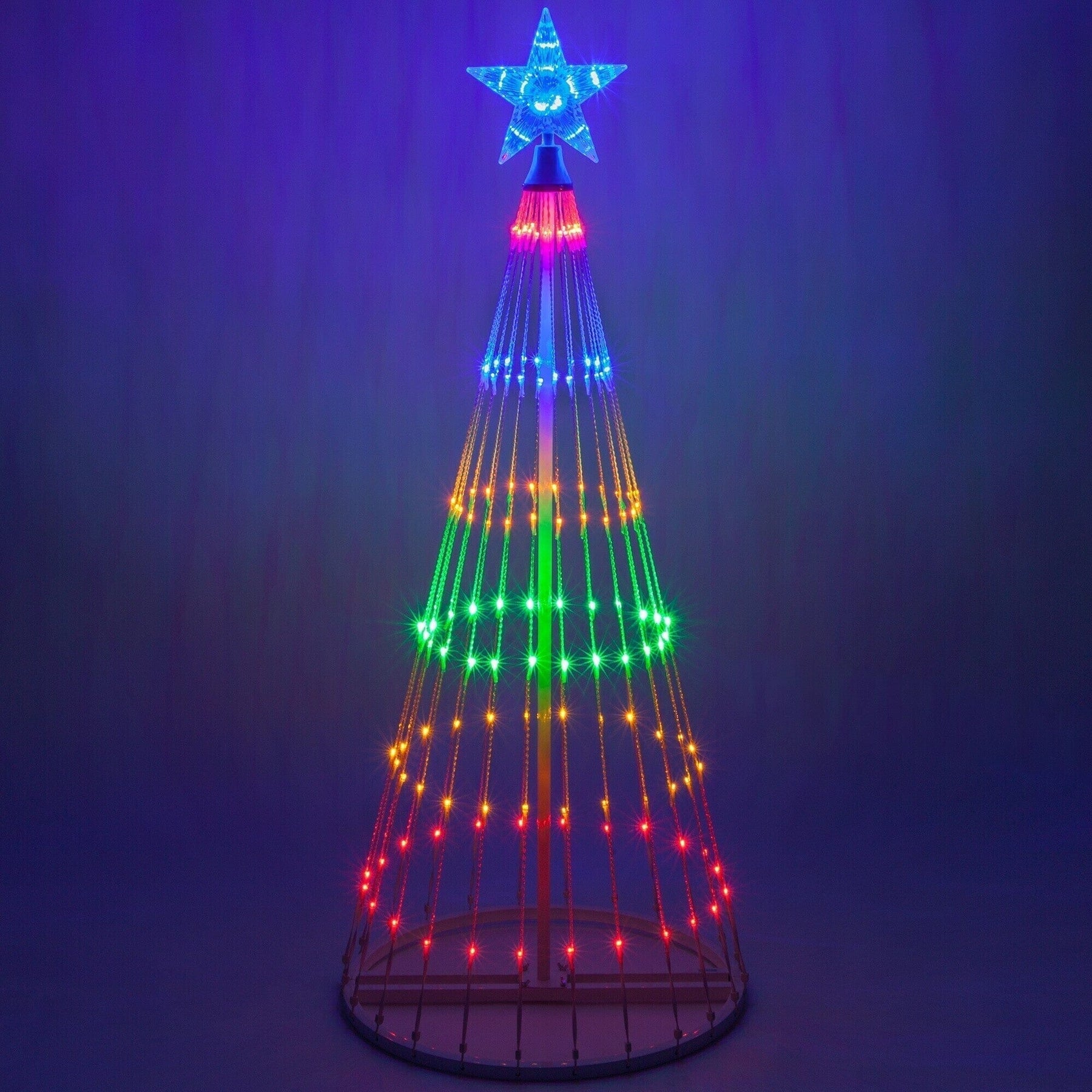 LED Julgransljus med magiska mönster - Dossify
