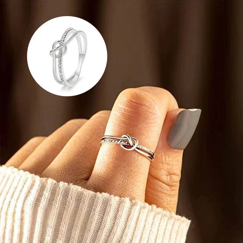 Mor & dotter Double Band Knot Ring - Dossify