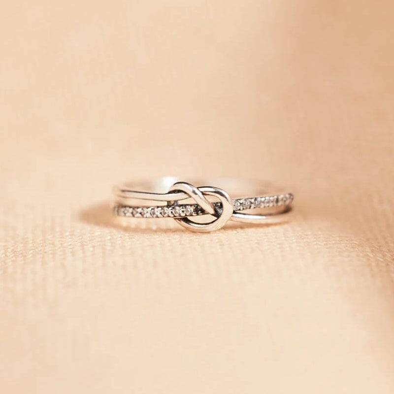 Mor & dotter Double Band Knot Ring - Dossify