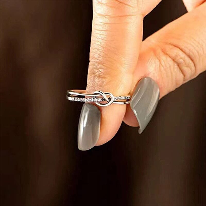 Mor & dotter Double Band Knot Ring - Dossify