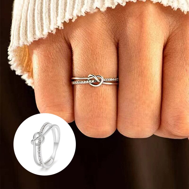 Mor & dotter Double Band Knot Ring - Dossify