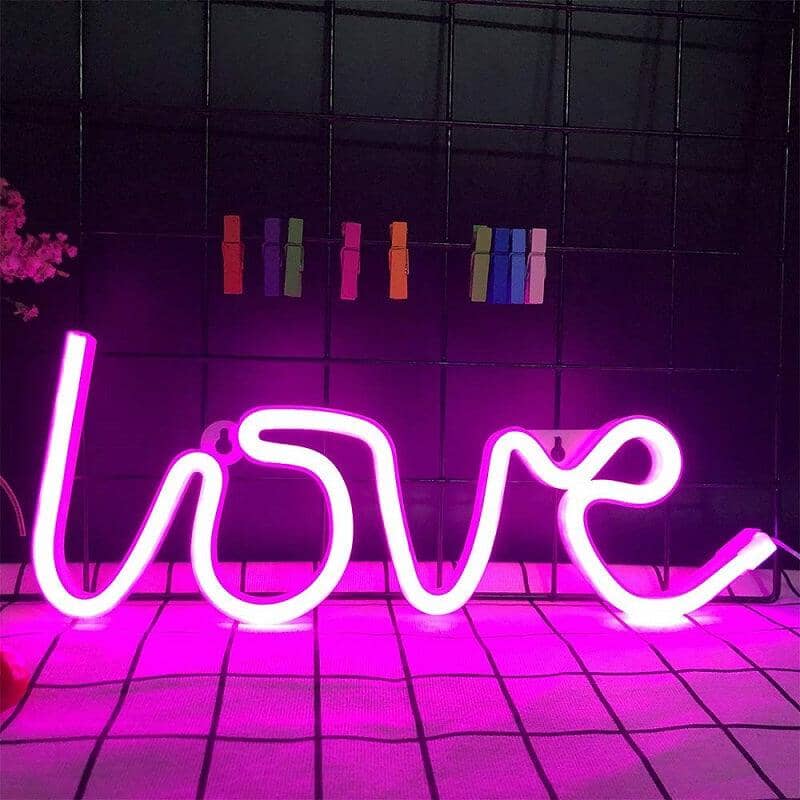 Neon lampa - LOVE - Dossify