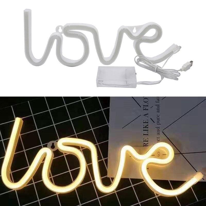 Neon lampa - LOVE - Dossify