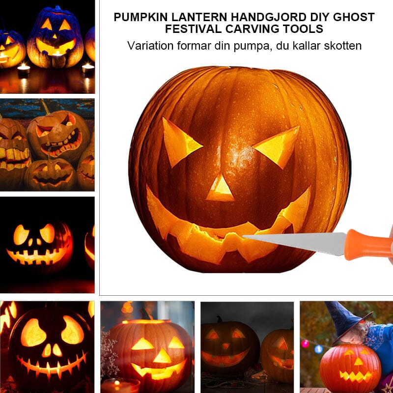 Pumpa Carving Kit i rostfritt stål - Dossify