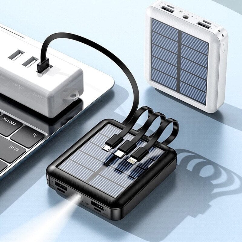 SolarCharge - Smart powerbank med solceller - Dossify