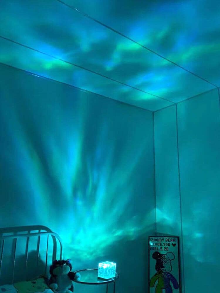 Unik Kristallbordslampa med RGB-färgskiftande Ljus - Dossify